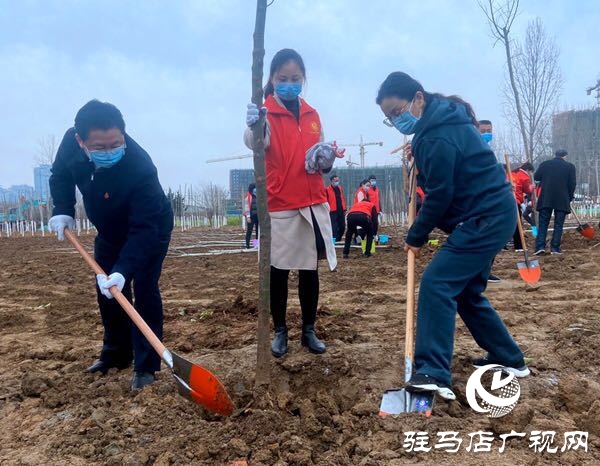 陳星 朱是西等市領(lǐng)導(dǎo)與廣大干群一起參加植樹造林活動