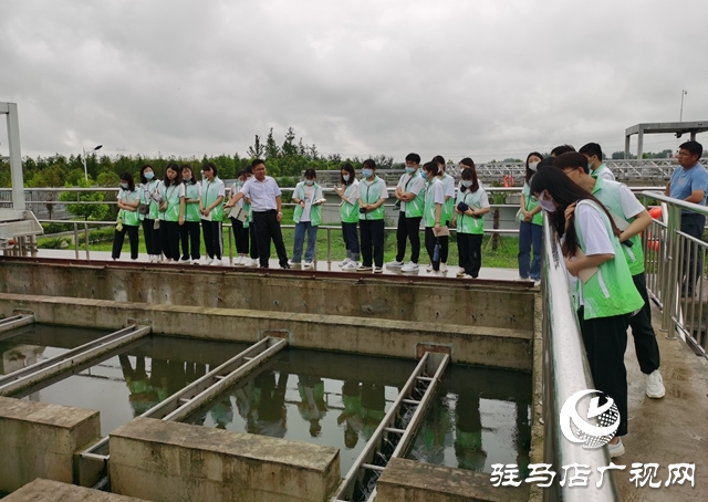 黃淮學(xué)院暑期實(shí)踐團(tuán)到駐馬店市第三污水處理廠參觀踐學(xué)