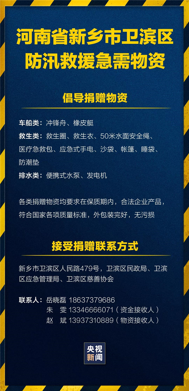 緊急擴(kuò)散！新鄉(xiāng)、鶴壁急需救援物資