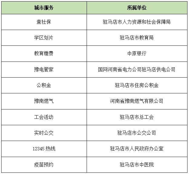 點(diǎn)贊！駐馬店最受群眾歡迎的十大掌上服務(wù)事項(xiàng)出爐