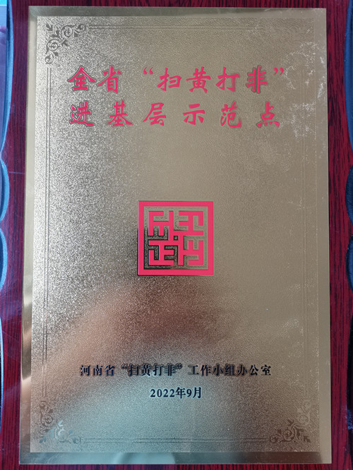 好消息！第五批河南省“掃黃打非”進基層示范點名單公布 駐馬店市6個站點入選