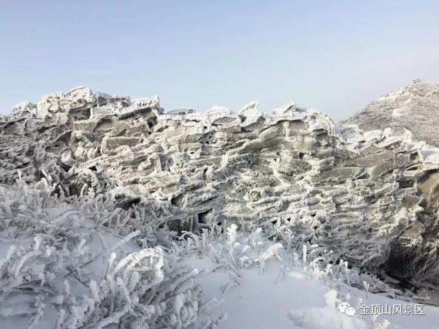 「金頂●冬雪」忽如一夜春風(fēng)來，千樹萬樹梨花開